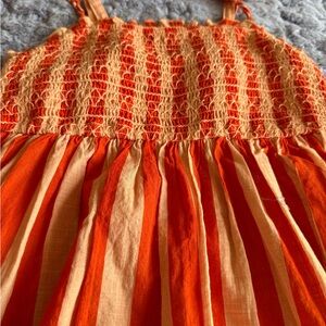 Anthropologie | Striped Midi Dress with Pockets